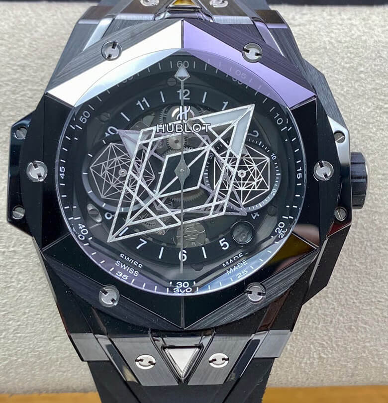 Replica Hublot Big Bang Sang Bleu II 418.CX.1114.RX.MXM20 1:1 Best Edition Black Ceramics - DEEPREPS
