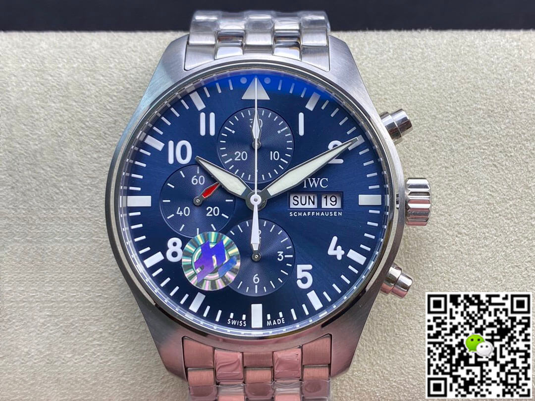 Replica IWC Pilot Chronograph IW377717 1:1 Best Edition Blue Dial - DEEPREPS