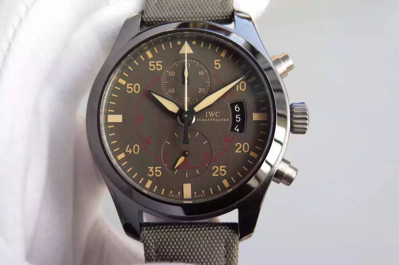Replica IWC Pilot IW388002 1:1 Best Edition Ceramics Charcoal Gray Dial - DEEPREPS