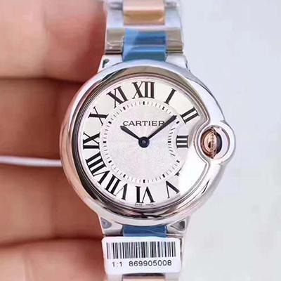 Replica Ballon Bleu De Cartier W6920084 1:1 Best Edition Ronda Quartz White Dial - DEEPREPS