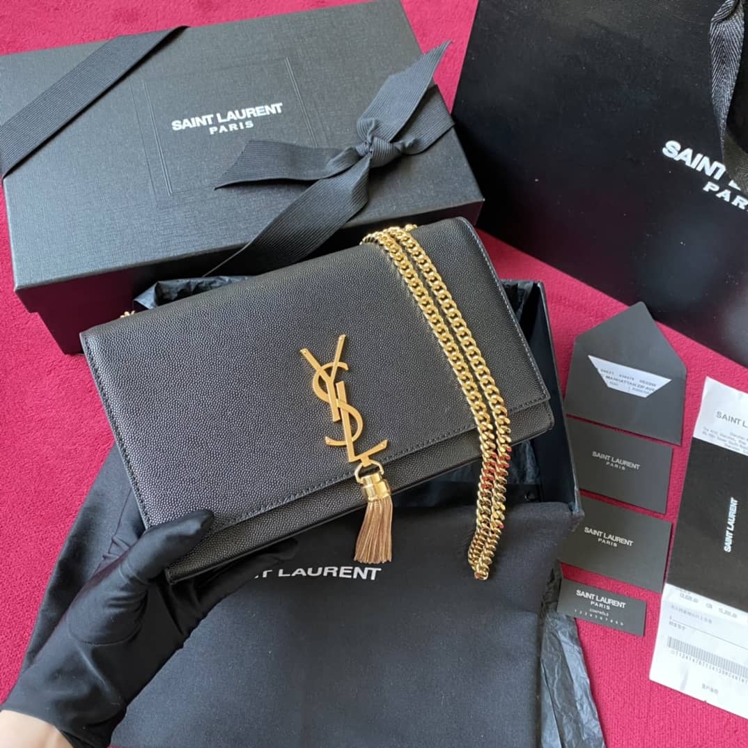 YSL Dupes Bags Saint Laurent Kate Embossed Leather Medium Bag - DEEPREPS