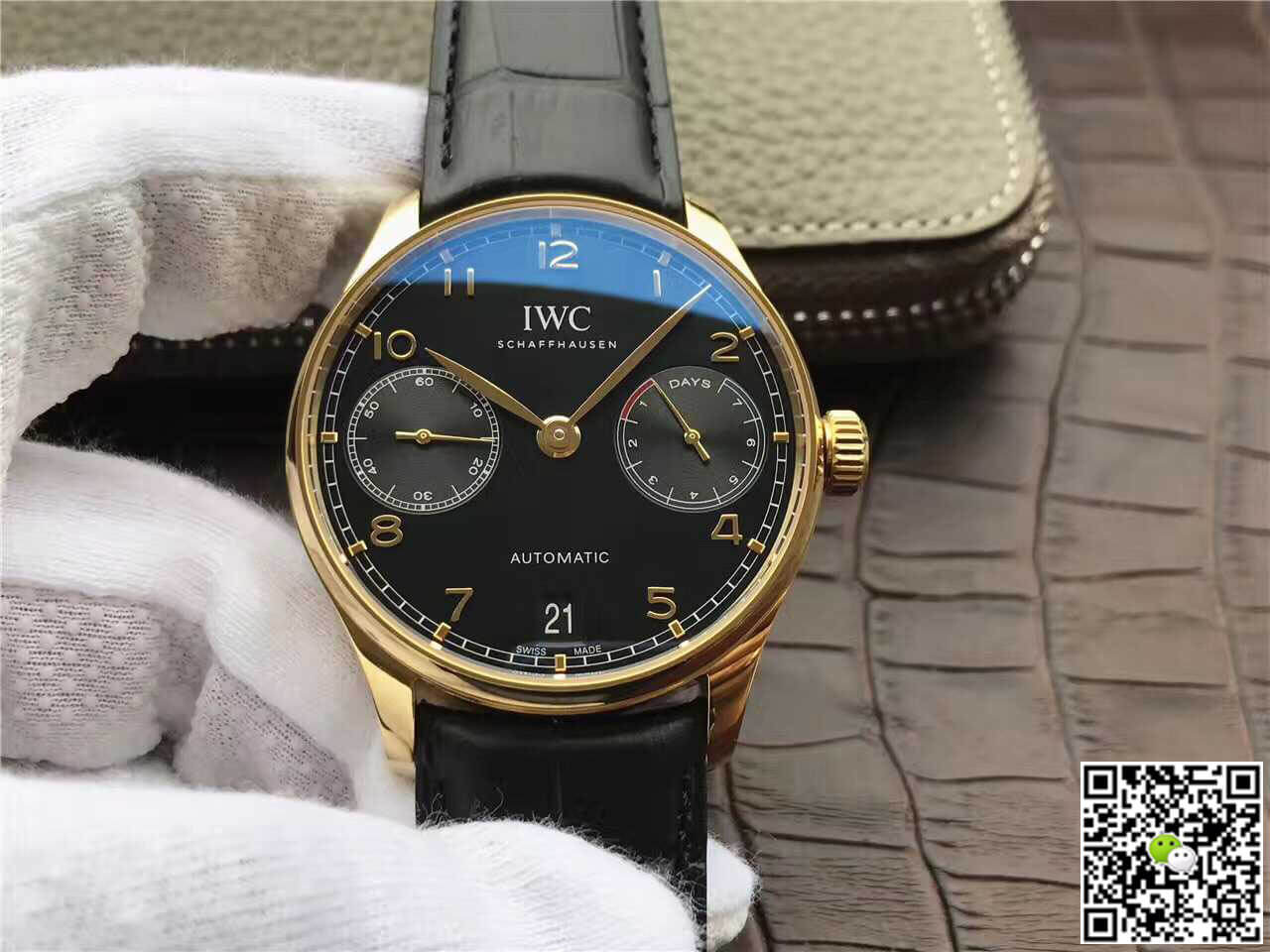 Replica IWC Portugieser IW500101 1:1 Best Edition Black Dial - DEEPREPS