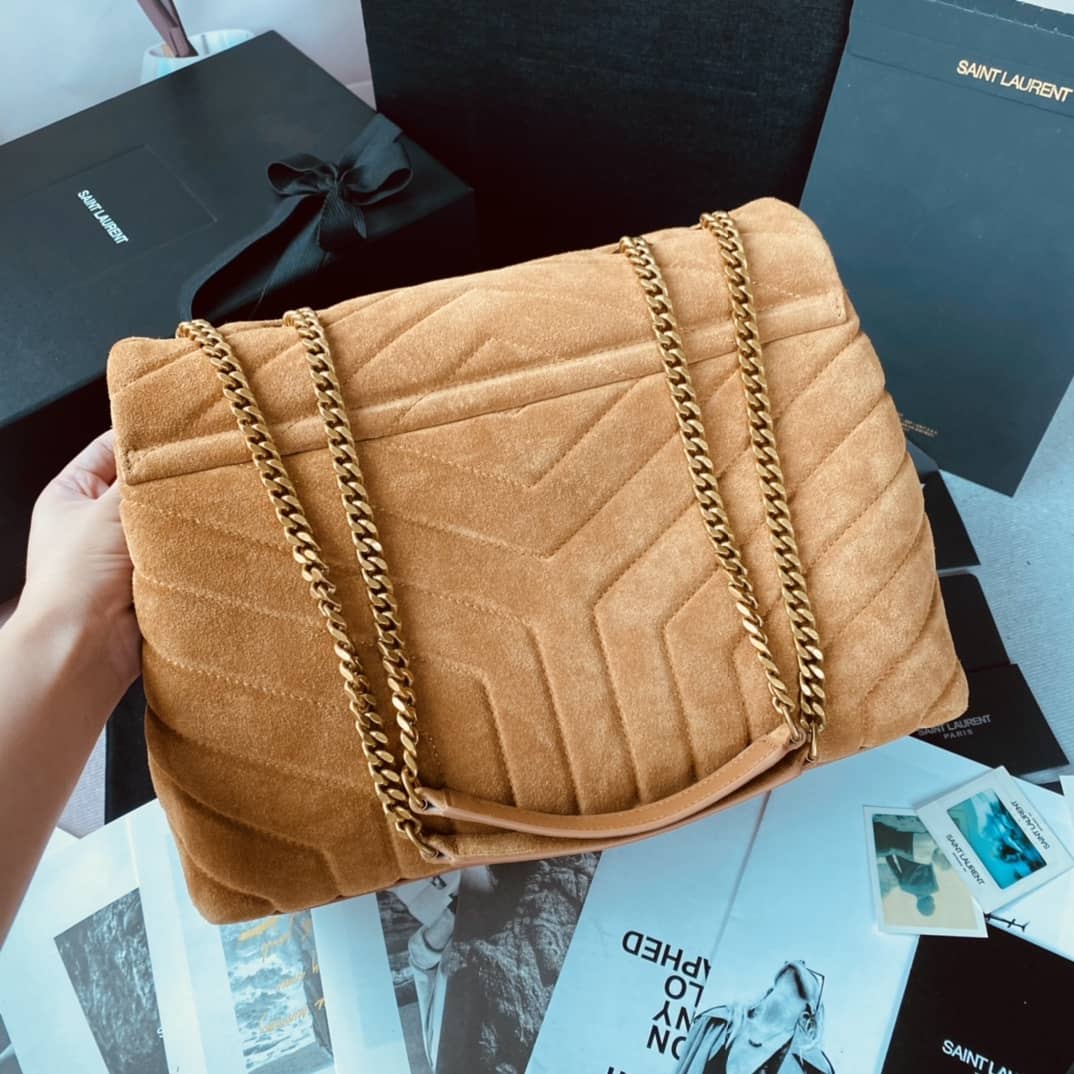 YSL Dupes Bags Loulou Monogram Quilted Velvet Shoulder Bag - DEEPREPS