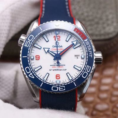 Replica Omega Seamaster Planet Ocean 36th America s Cup Limited Edition 1:1 Best Edition White Dial - DEEPREPS
