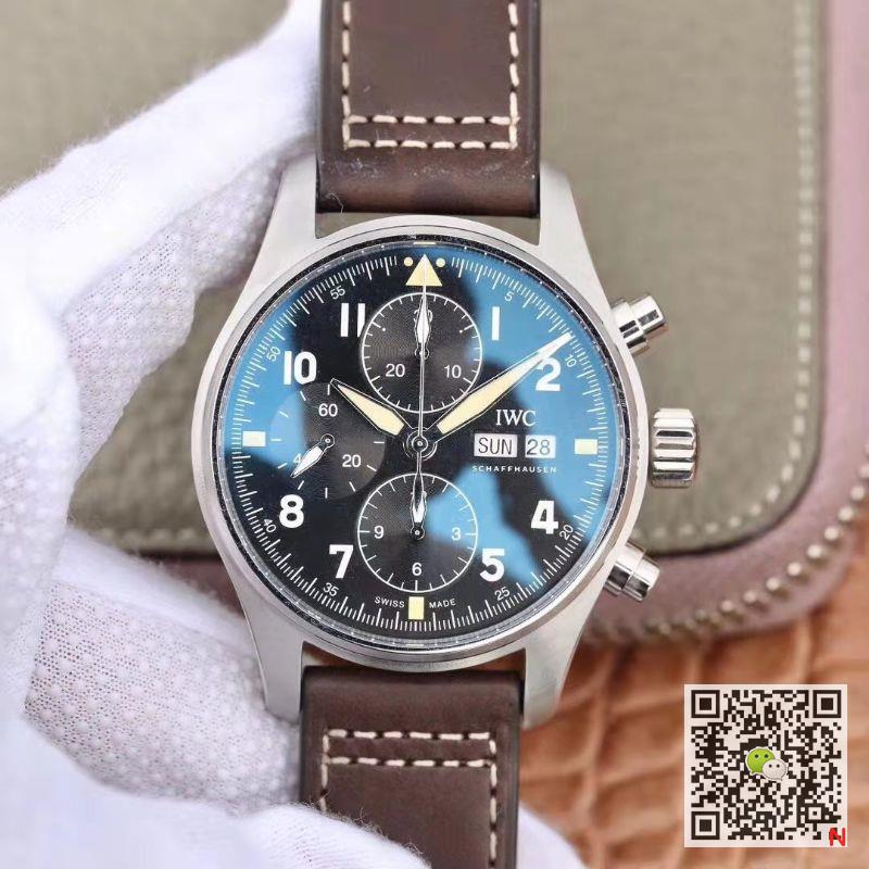 Replica IWC Pilot IW387903 2019 New Spitfire Chronograph 1:1 Best Edition Stainless Steel Case - DEEPREPS