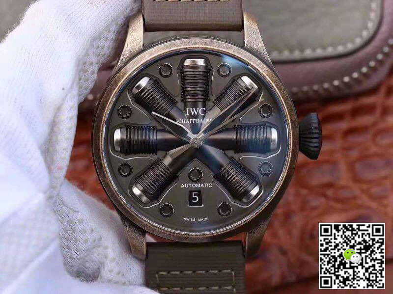 Replica IWC Schaffhausen Pilot Top Gun 1:1 Best Edition Bronze Nylon Strap - DEEPREPS