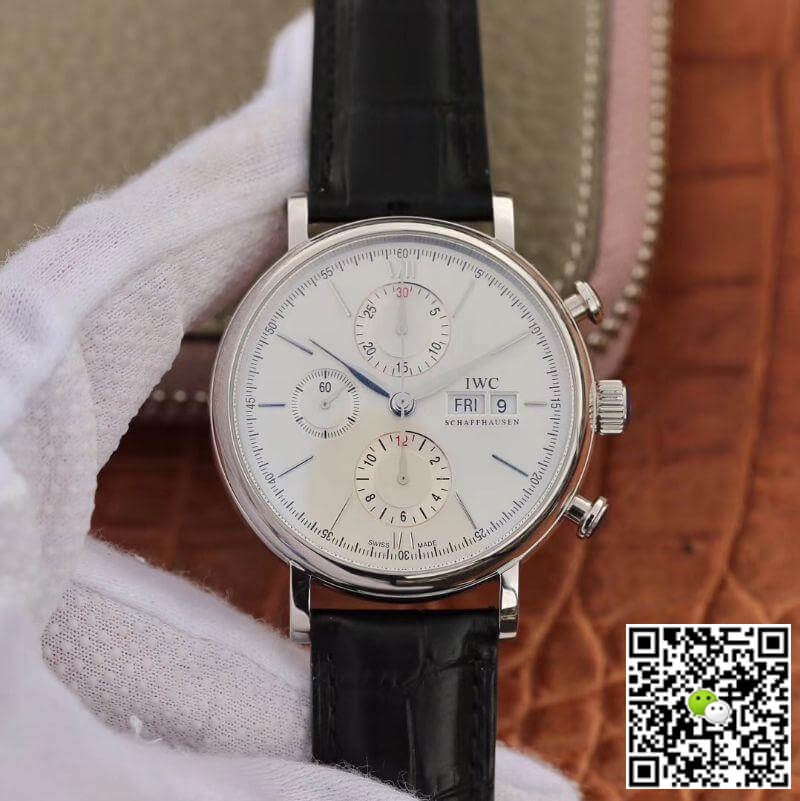 Replica IWC Portofino Chronograph 42mm Multi-function IW391022 1:1 Best Edition Silver Marker and Pointers - DEEPREPS