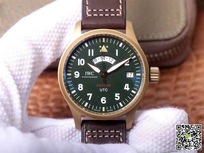 Replica IWC Pilot Spitfire IW327101 1:1 Best Edition Green Dial - DEEPREPS
