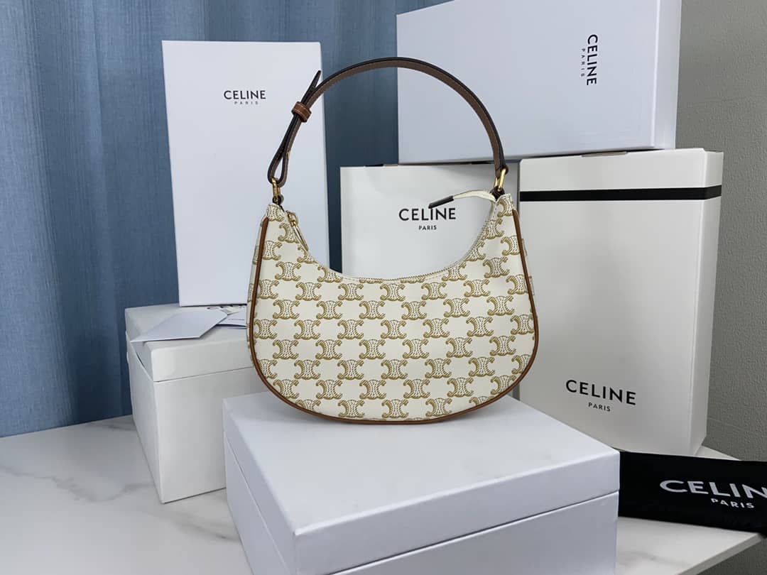 Celine Triomphe Bag Dupe Ava Triomphe Canvas Replica Hobo Bag - DEEPREPS