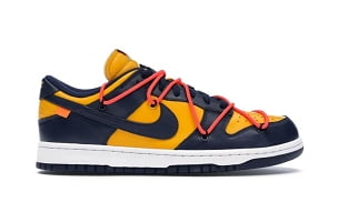 Nike Dunk Low Off-White University Gold Midnight Navy - DEEPREPS