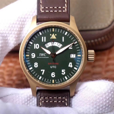 Replica IWC Pilot Spitfire IW327101 1:1 Best Edition Green Dial - DEEPREPS