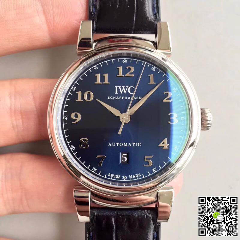 Replica IWC Da Vinci IW356605 1:1 Best Edition Blue Dial With Silver Markers - DEEPREPS
