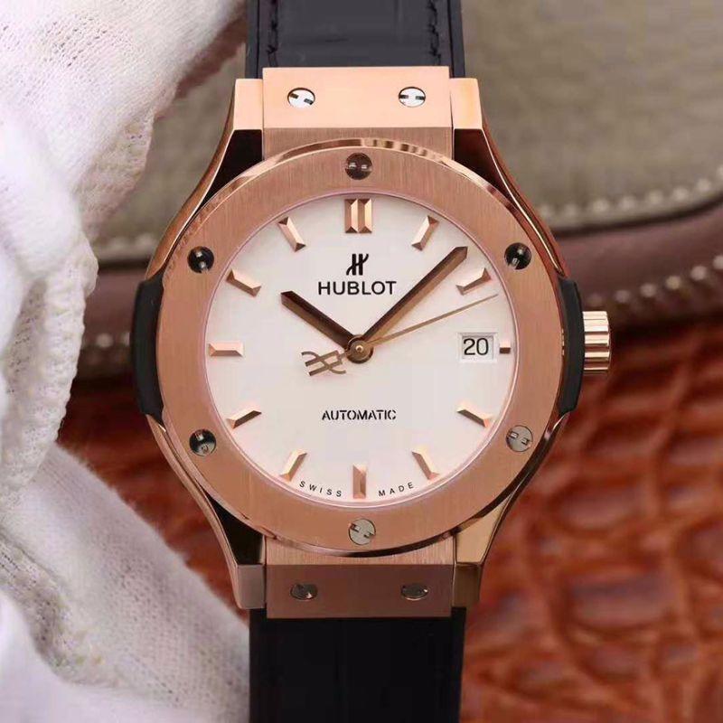 Hublot Replica Classic Fusion 511.OX.2611.LR 1:1 Best Edition Black Gummy Strap - DEEPREPS