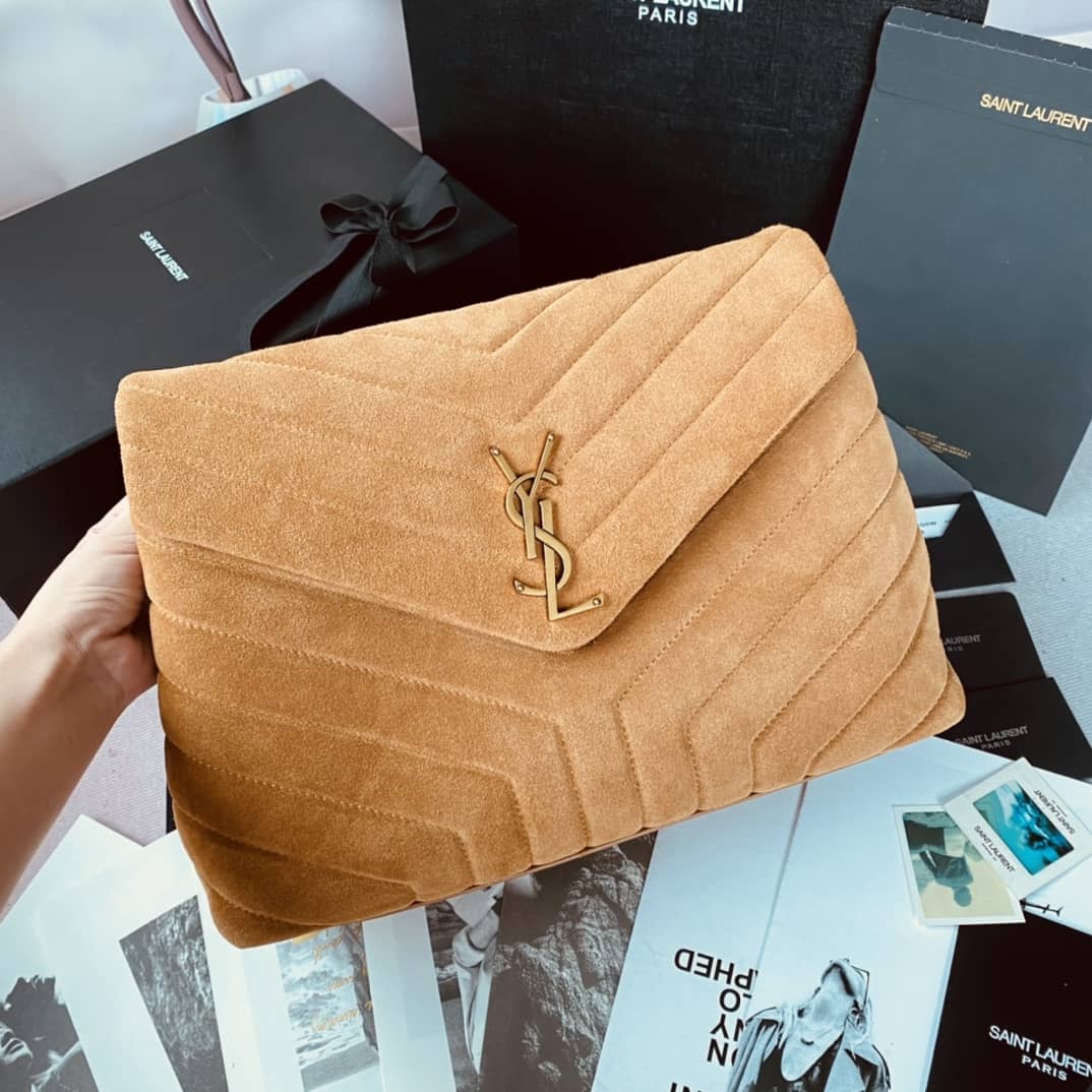 YSL Dupes Bags Loulou Monogram Quilted Velvet Shoulder Bag - DEEPREPS