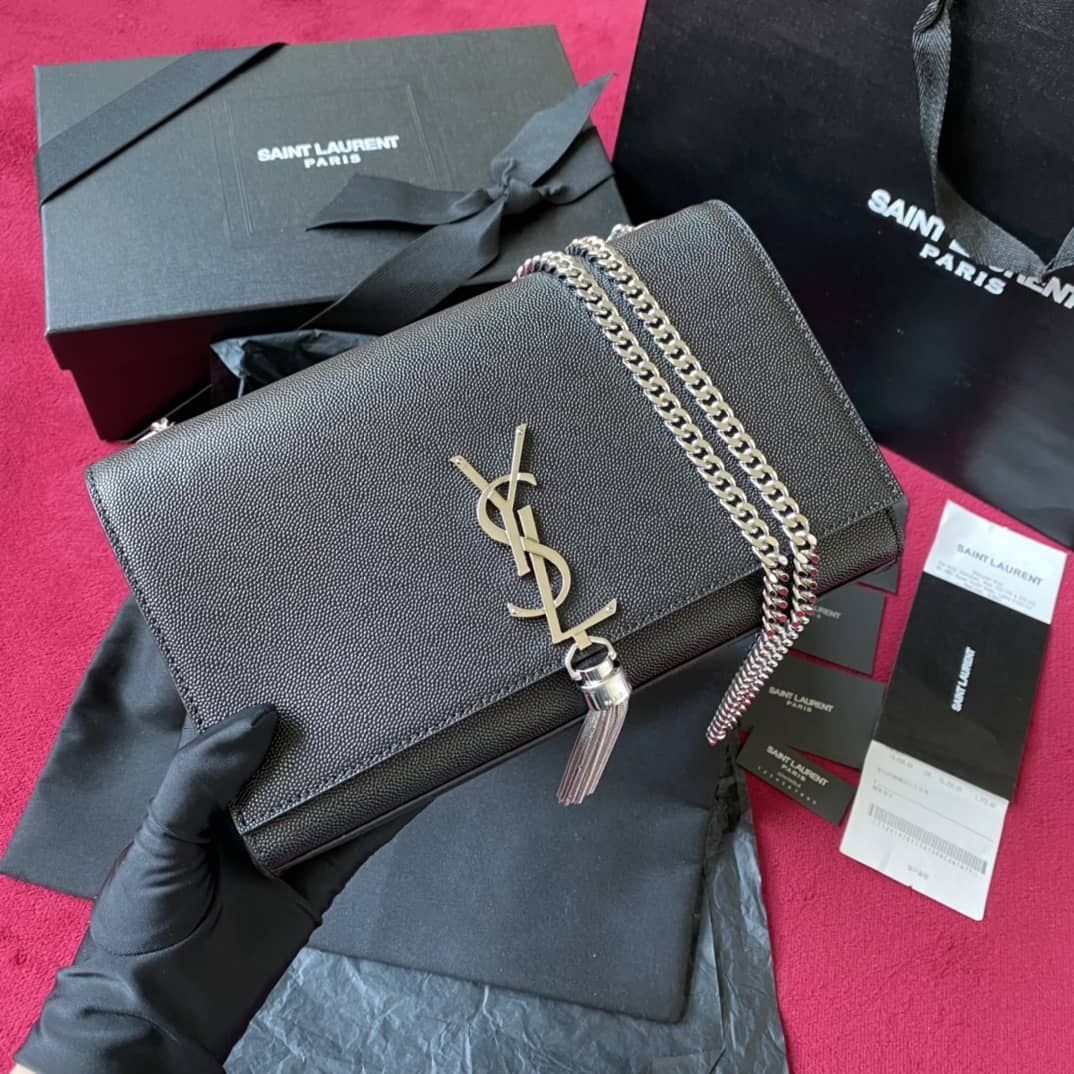 YSL Dupes Bags Saint Laurent Kate Embossed Leather Medium Bag - DEEPREPS