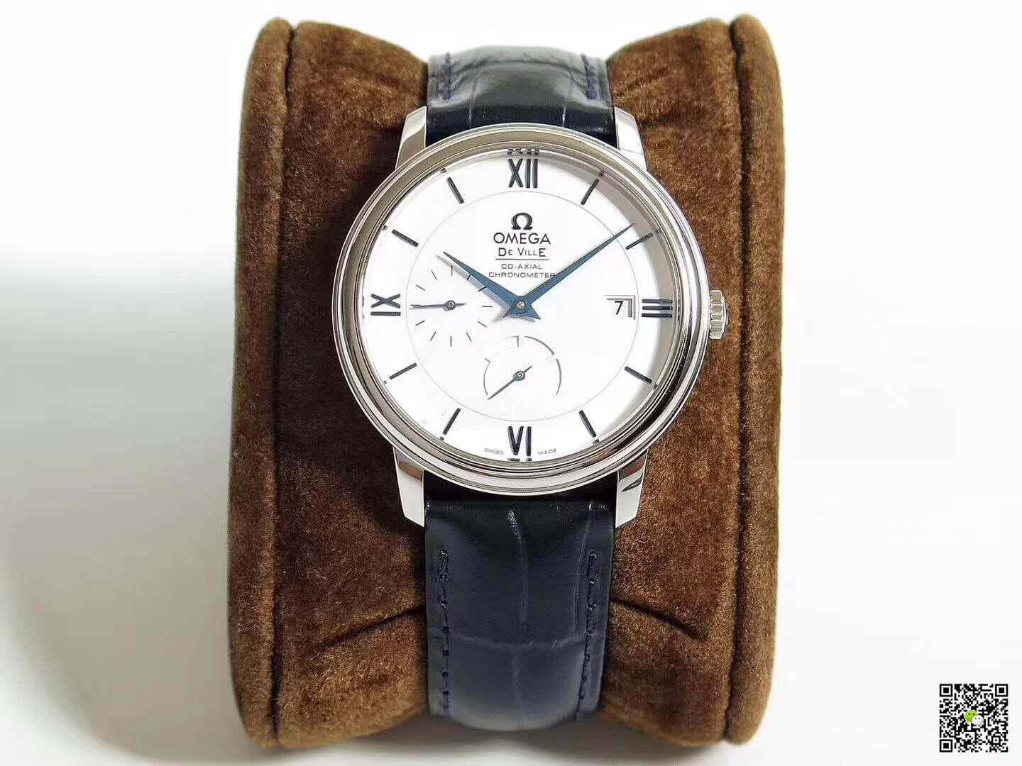 Replica Omega De Ville Prestige 424.53.40.21.04.001 1:1 Best Edition White Dial Blue Marker - DEEPREPS