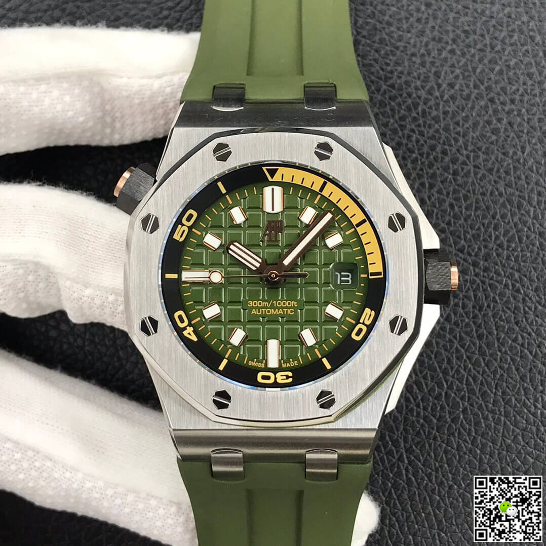 Replica Audemars Piguet Royal Oak Offshore 15720ST.OO.A052CA.01 1:1 Best Edition Army Green Dial - DEEPREPS