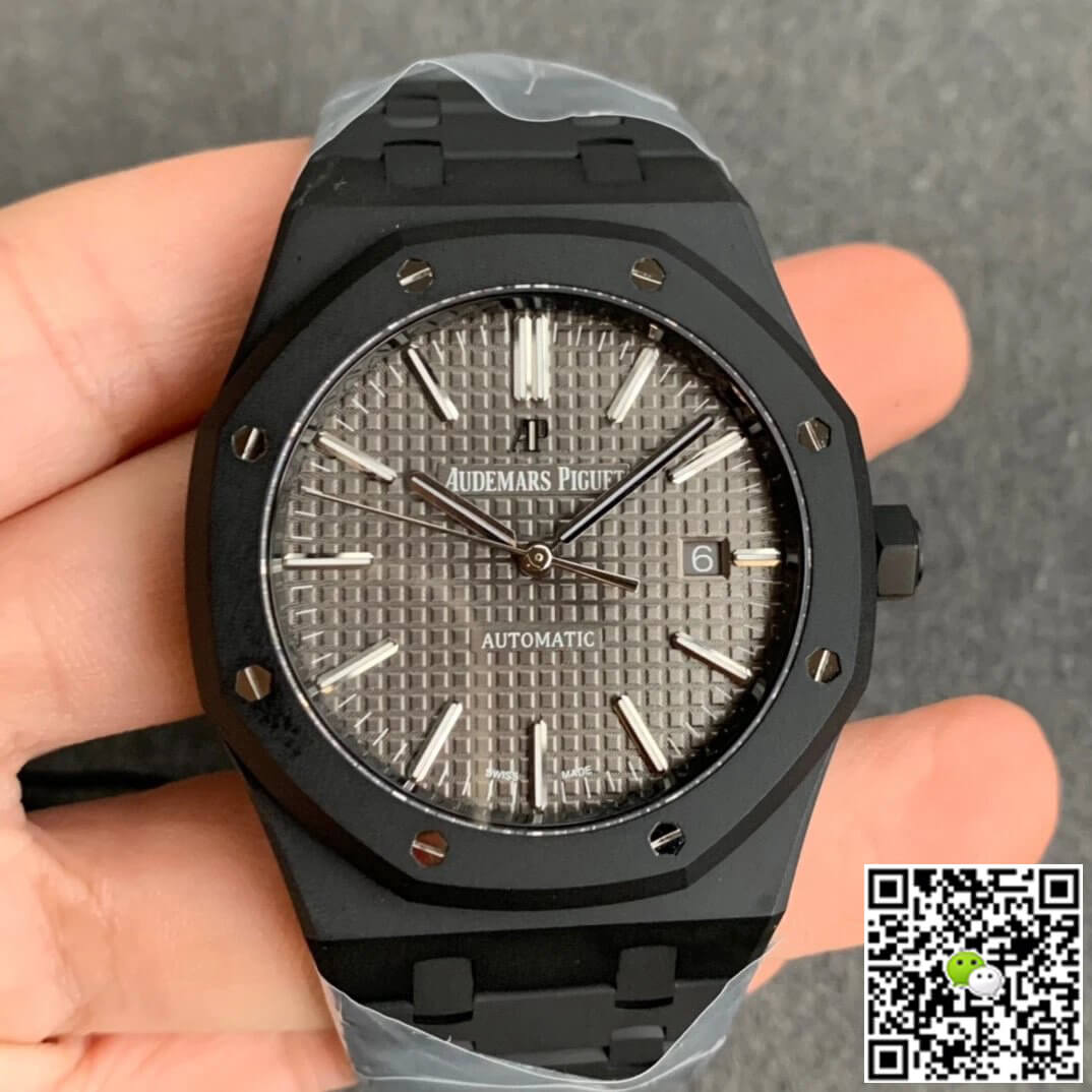 Replica Audemars Piguet Royal Oak 15400 DLC Version 1:1 Best Edition Grey Dial - DEEPREPS