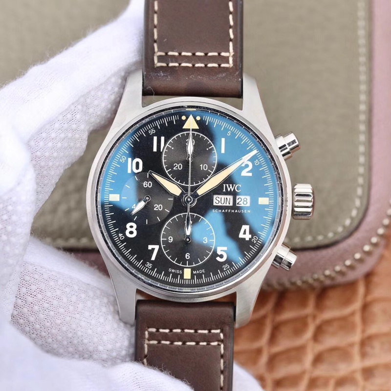 Replica IWC Pilot IW387903 2019 New Spitfire Chronograph 1:1 Best Edition Stainless Steel Case - DEEPREPS