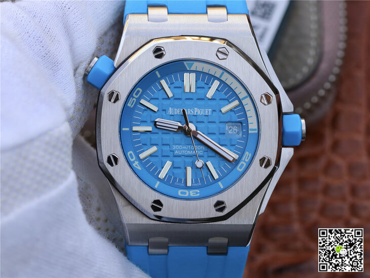 Replica Audemars Piguet Royal Oak Offshore Diver 15710ST.OO.A032CA.01 1:1 Best Edition Blue Dial - DEEPREPS