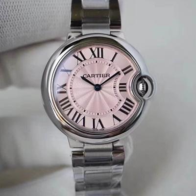Replica Ballon Bleu De Cartier WE902073 33mm 1:1 Best Edition Quartz ETA157 Pink Dial - DEEPREPS