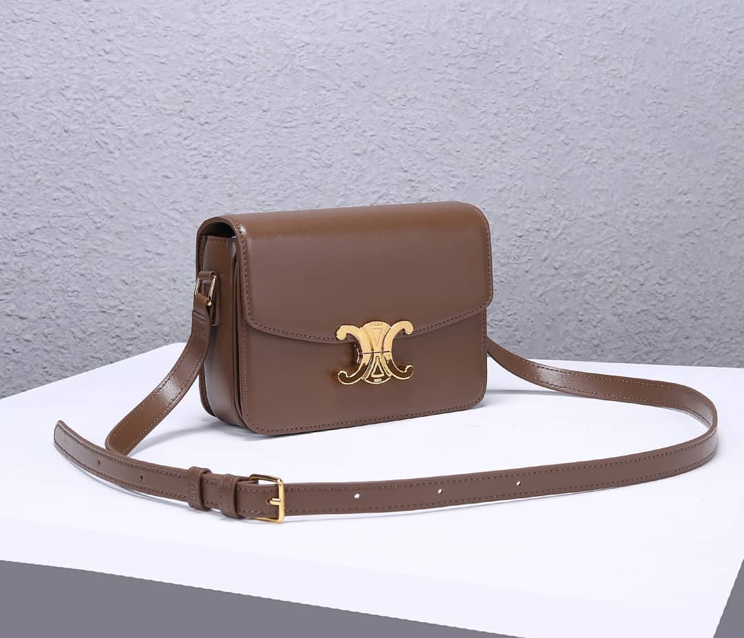 Celine Bag Dupe Triomphe Micro Luggage 18.5CM Replica Bag - DEEPREPS