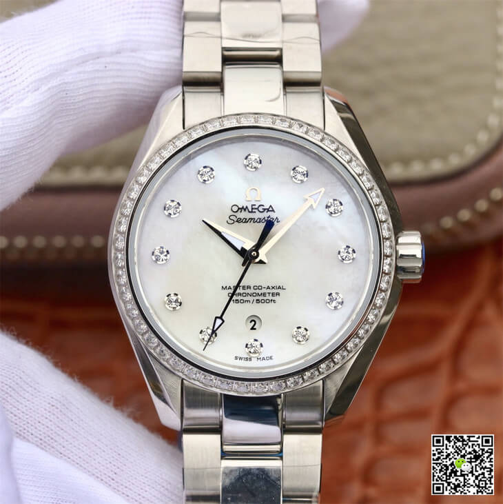 Replica Omega Seamaster 231.15.34.20.55.002 Aqua Terra 150M 1:1 Best Edition Diamond Dial - DEEPREPS