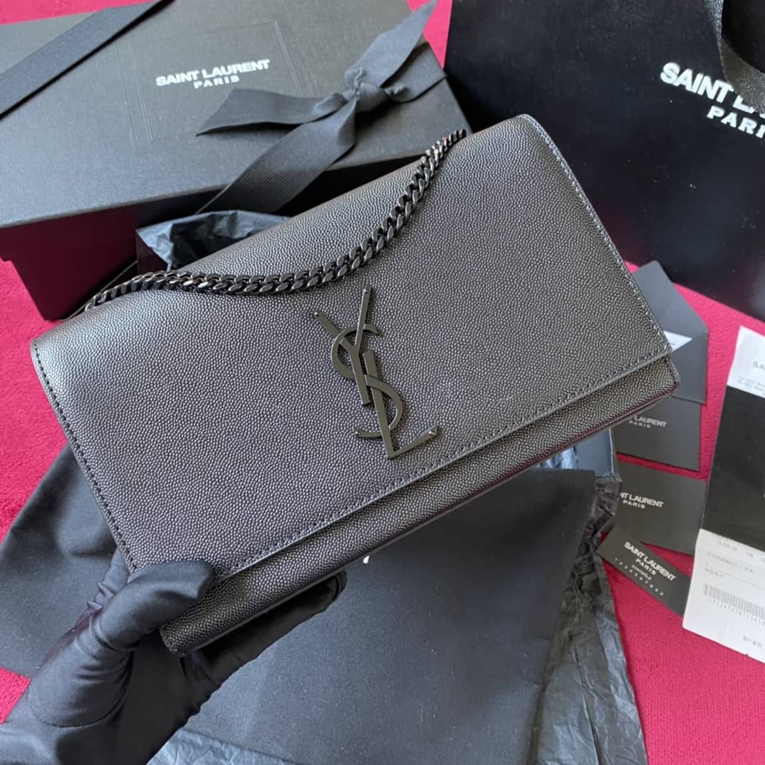 YSL Replica Saint Laurent Kate Embossed Leather Medium Bag - DEEPREPS