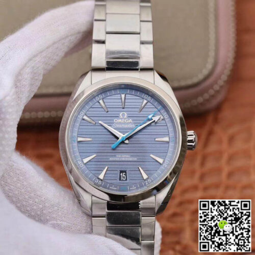 Replica Omega Seamaster Aqua Terra 150M 220.10.41.21.03.002 1:1 Best Edition Blue Textured Dial - DEEPREPS