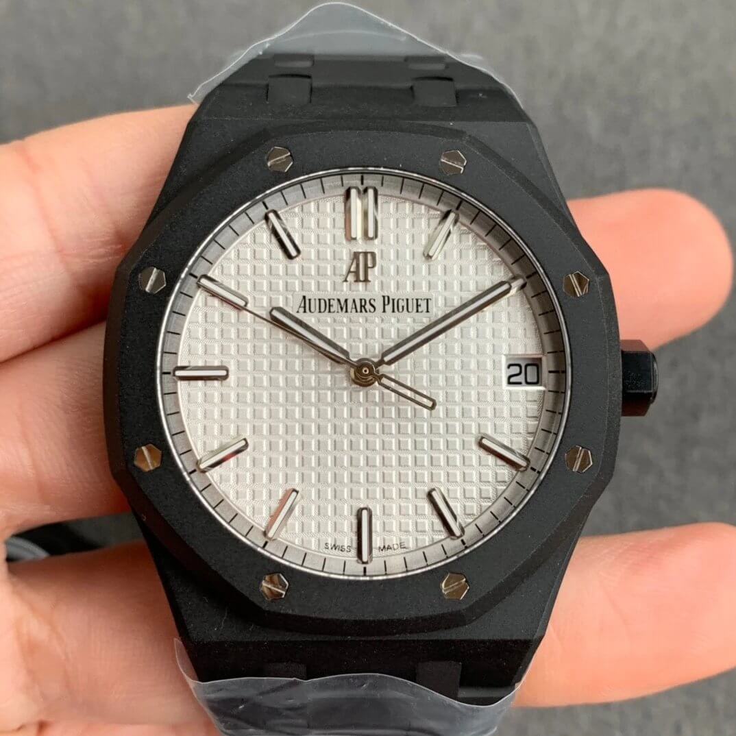 Audemars Piguet Replica 15500 DLC Version 1:1 Best Edition White Dial - DEEPREPS