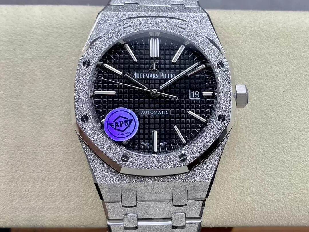 Replica Audemars Piguet Royal Oak 15410 1:1 Best Edition Black Dial - DEEPREPS
