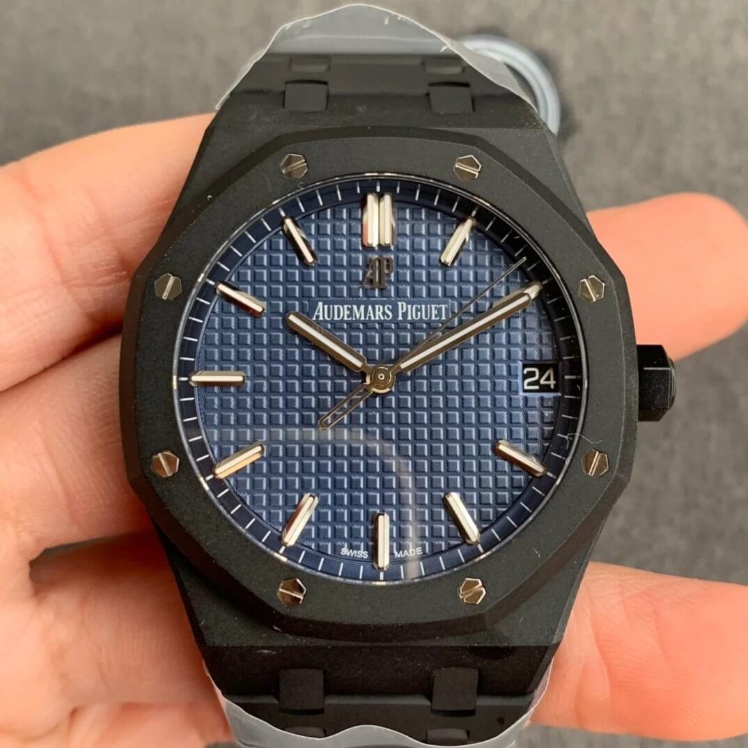 Replica Audemars Piguet Royal Oak 15500 DLC Version 1:1 Best Edition Blue Dial - DEEPREPS