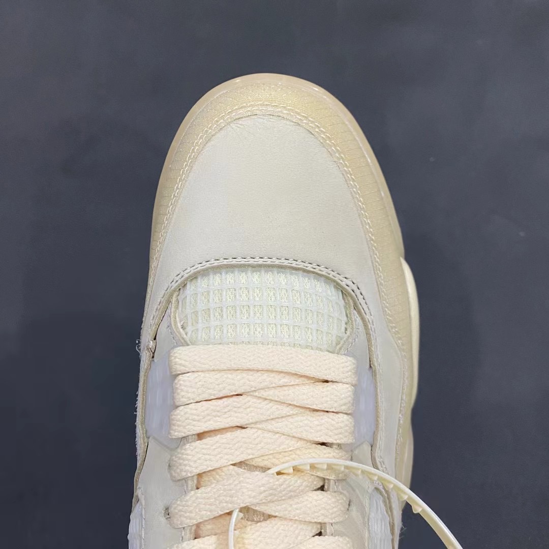 Air Jordan 4 Retro Off-White Sail - DEEPREPS