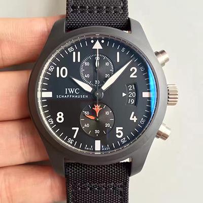 Replica IWC Pilot Chronograph IW388001 1:1 Best Edition Black Dial - DEEPREPS