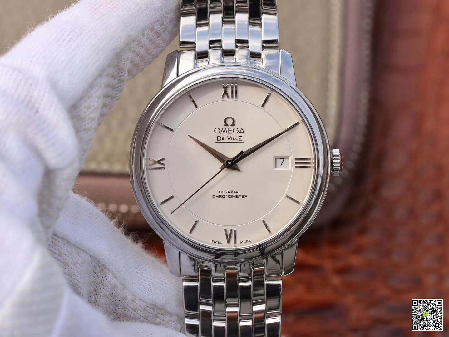 Replica Omega De Ville Prestige 424.10.40.20.02.003 Mechanical Watches 1:1 Best Edition White Dial - DEEPREPS