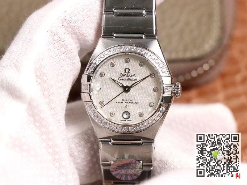 Replica Omega Constellation 131.15.29.20.52.001 1:1 Best Edition V5 Silver Diamond Bezel - DEEPREPS