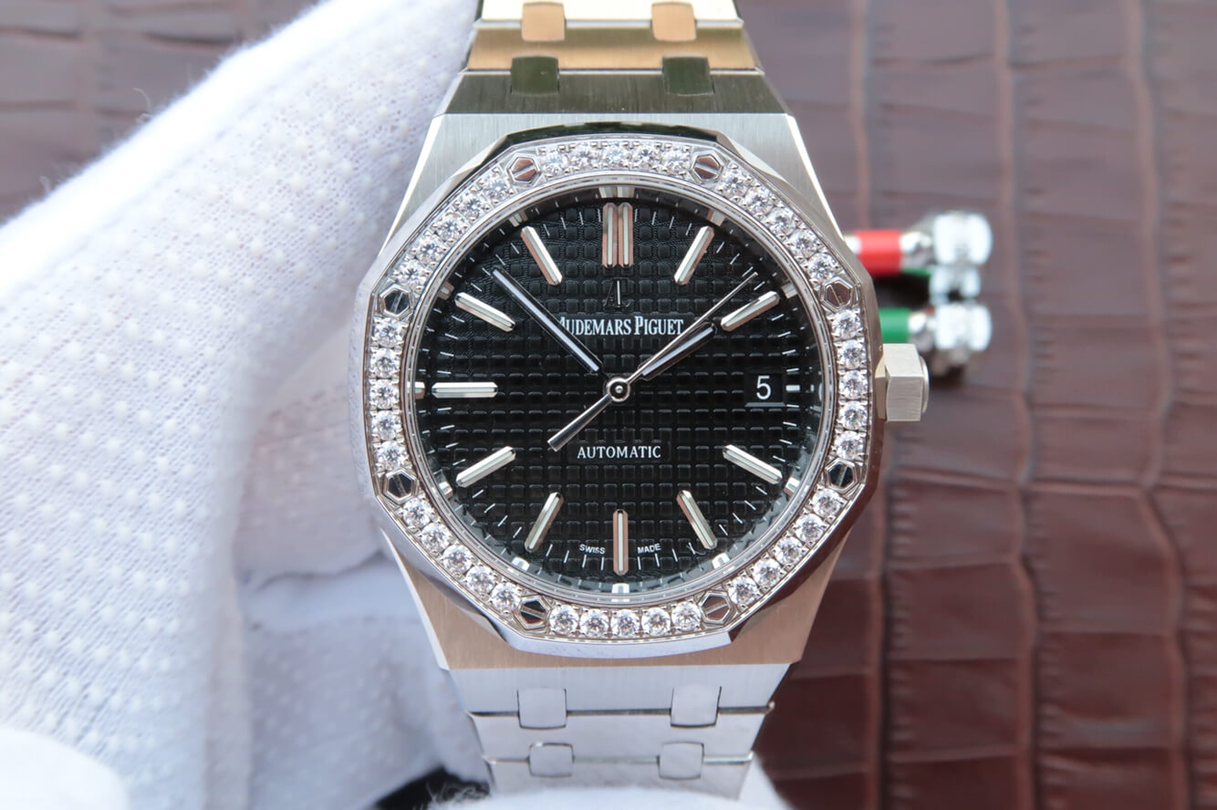 Replica Audemars Piguet Royal Oak 15400/15450 Couple Watch 1:1 Best Edition Diamond Bezel - DEEPREPS
