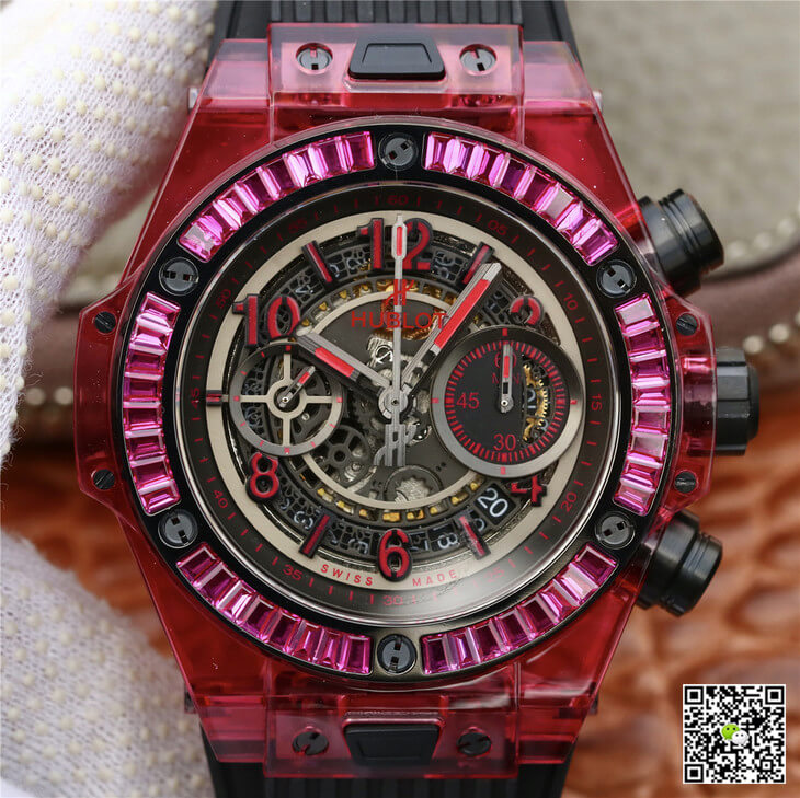 Replica Hublot Big Bang 411.JX.4802.RT 1:1 Best Edition Red Case Black Strap - DEEPREPS