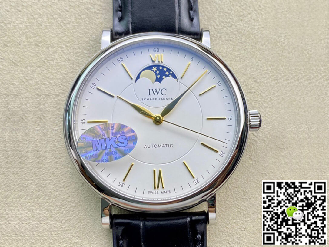Replica IWC Portofino Moon Phase IW459401 1:1 Best Edition White Dial - DEEPREPS