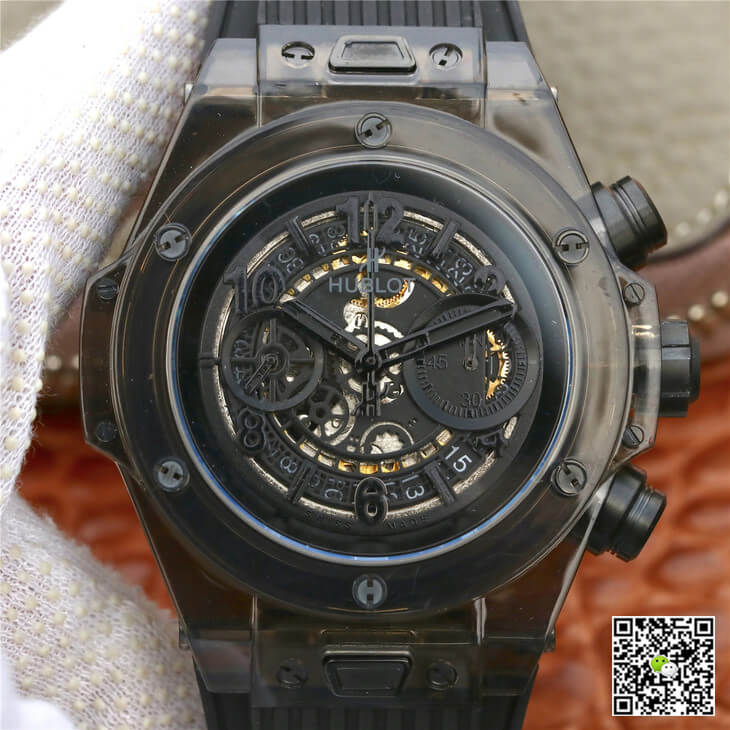 Replica Hublot Big Bang 411.JX.4802.RT 1:1 Best Edition Black Case Black Strap - DEEPREPS
