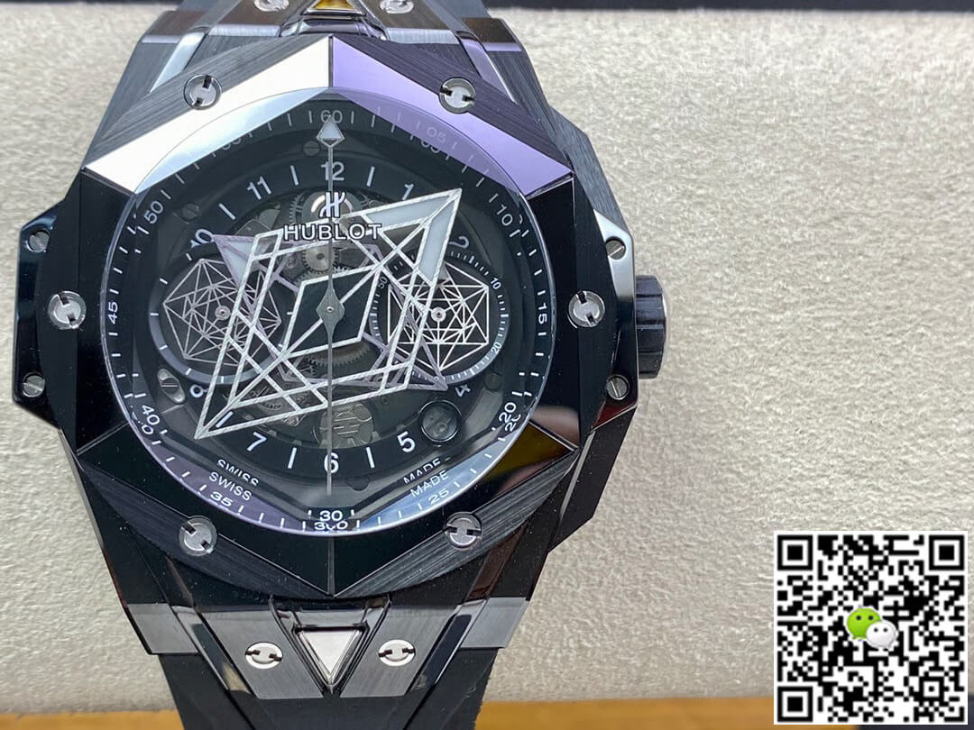 Replica Hublot Big Bang Sang Bleu II 418.CX.1114.RX.MXM20 1:1 Best Edition Black Ceramics - DEEPREPS