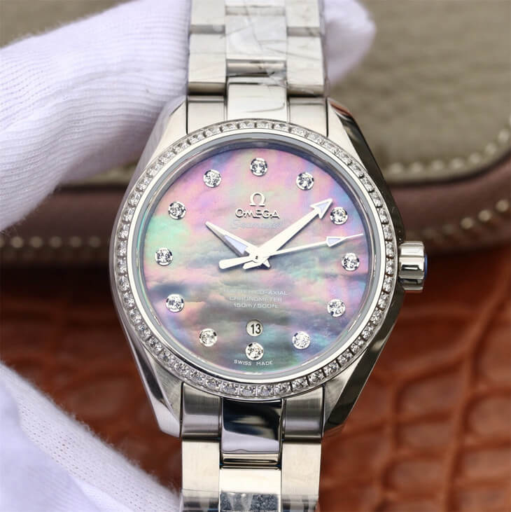 Replica Omega Seamaster 231.15.34.20.57.001 Aqua Terra 150M 1:1 Best Edition Mother-Of-Pearl Dial - DEEPREPS