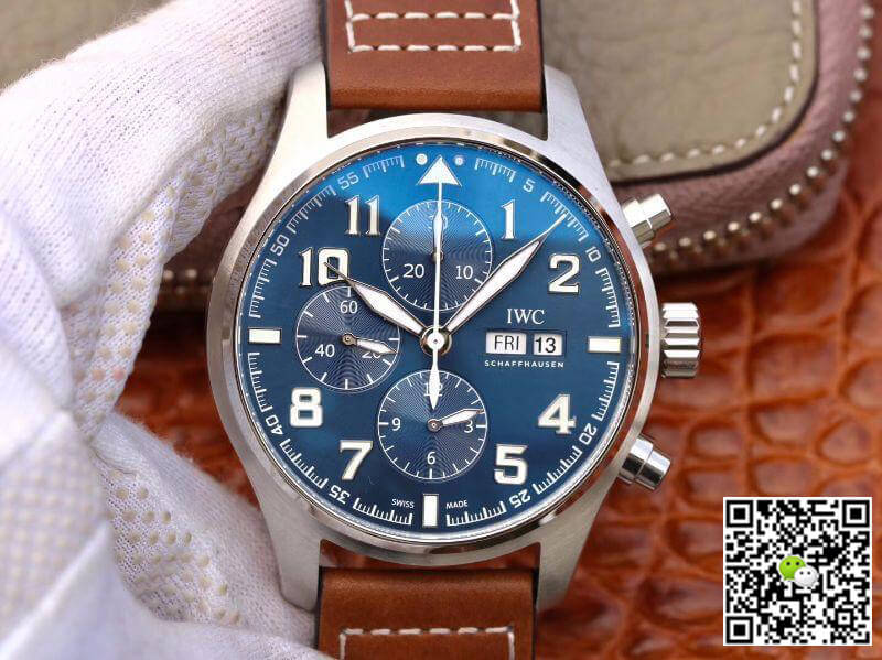 Replica IWC Pilot Chronograph IW377714 Men Watches 1:1 Best Edition Blue Dial - DEEPREPS