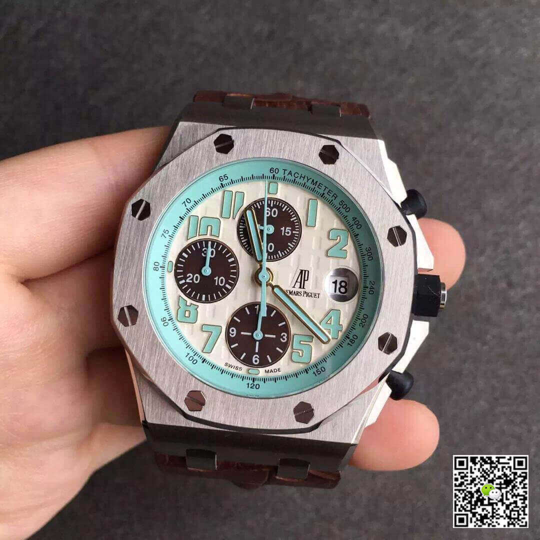 Replica Audemars Piguet Royal Oak Offshore 26187ST.OO.D801CR.01 1:1 Best Edition White Dial - DEEPREPS