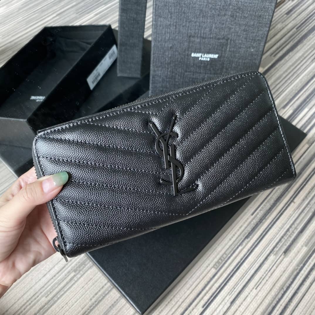 YSL Monogram Zip Around Replica Wallet - DEEPREPS