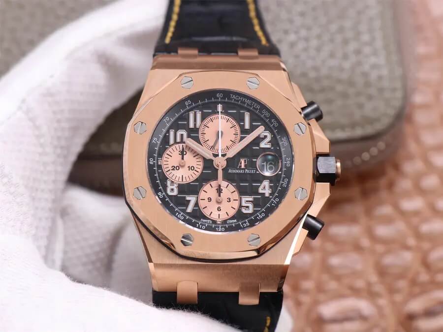 Replica Audemars Piguet Royal Oak Offshore 26470OR 1:1 Best Edition Black Dial - DEEPREPS