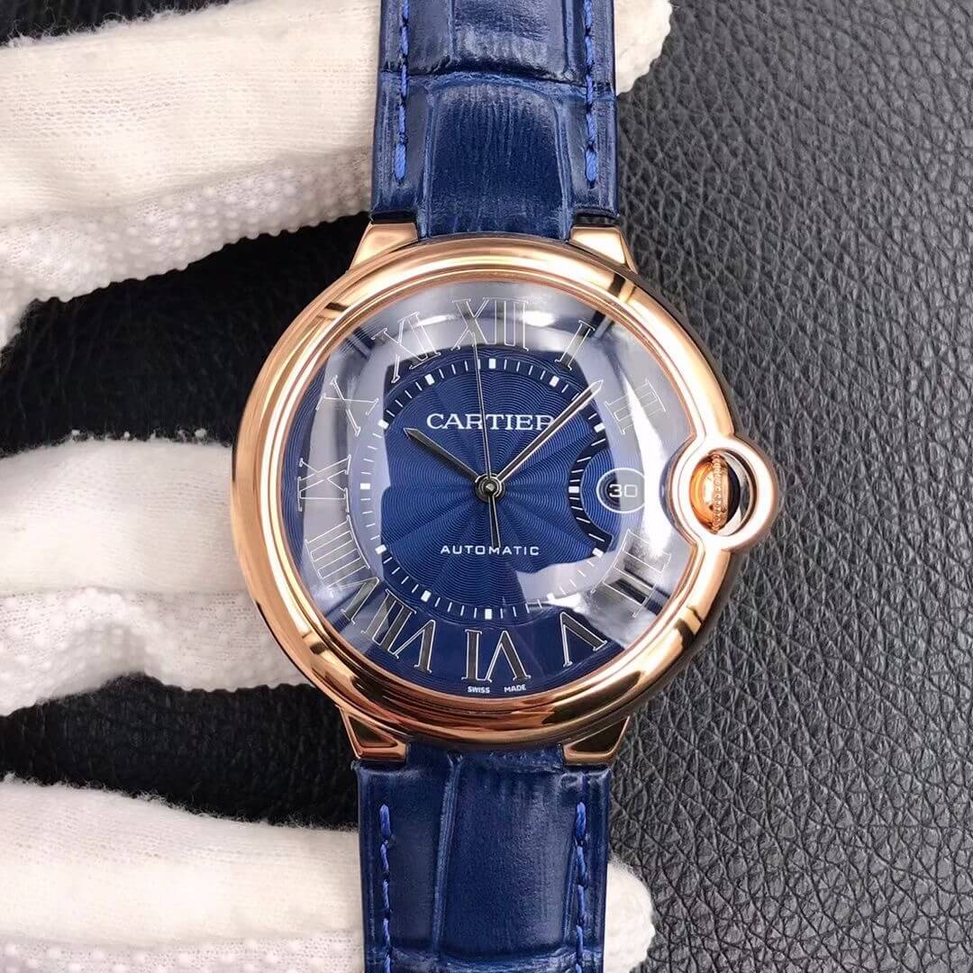 Replica Ballon Bleu De Cartier 42MM WGBB0036 1:1 Best Edition Rose Gold - DEEPREPS