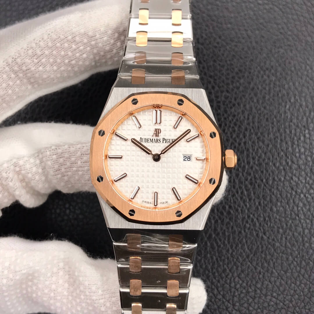 Replica Audemars Piguet Royal Oak 67650 33MM 1:1 Best Edition White Dial - DEEPREPS