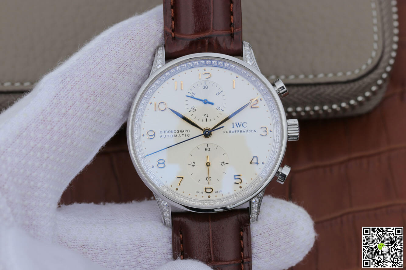Replica IWC Portugieser IW371440 1:1 Best Edition V2 Diamond Bezel - DEEPREPS