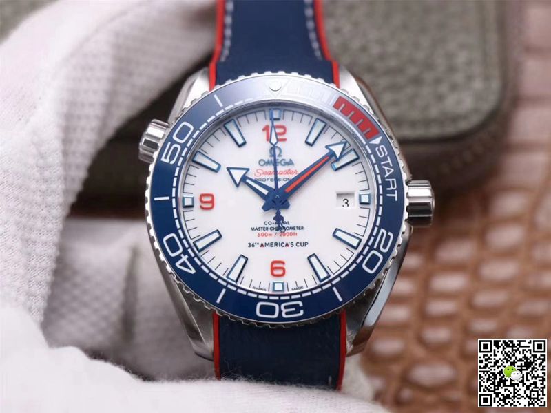Replica Omega Seamaster Planet Ocean 36th America s Cup Limited Edition 1:1 Best Edition White Dial - DEEPREPS